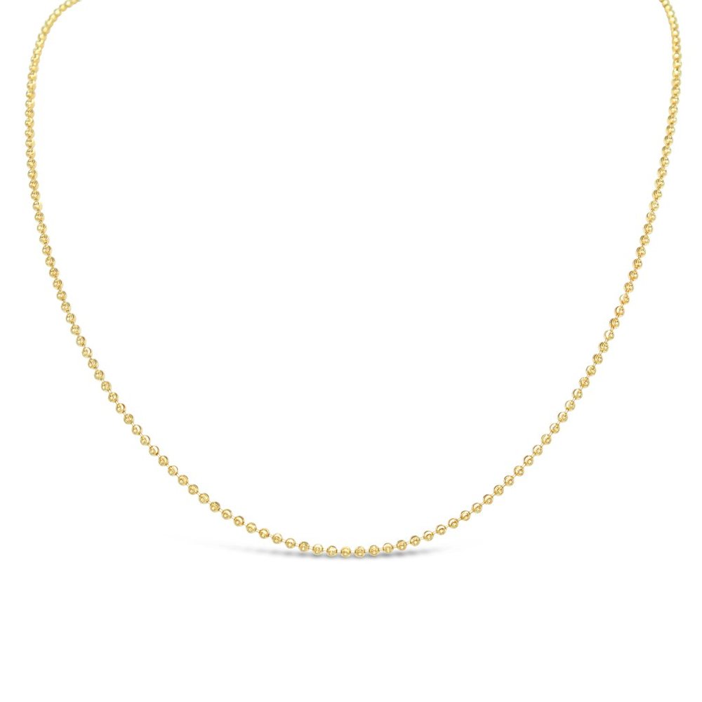 14k Gold Sphere Necklace